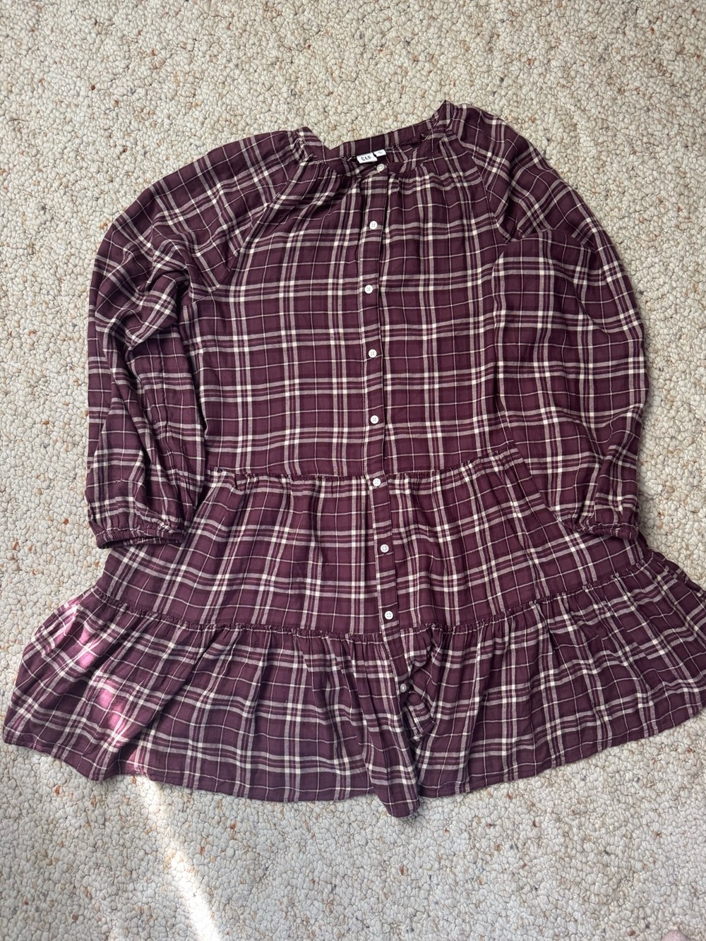 GAP NWOT Plaid Shirt Dress